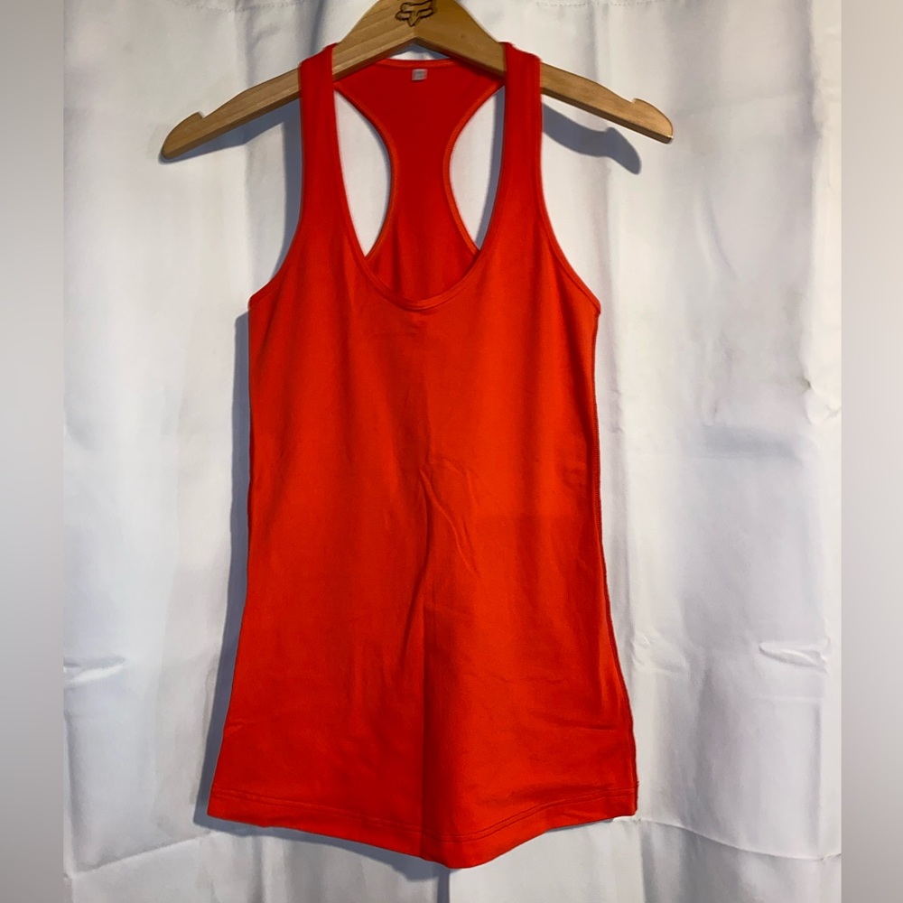 EUC Lululemon Cool Racerback Tank Top Shirt Size 4 Red